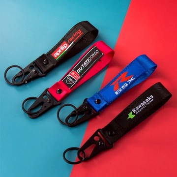 摩托車鑰匙掛帶創意個性汽車鏈掛件鎖匙扣圈環男女掛飾騎行包掛飾