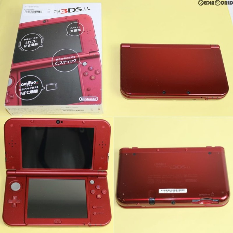 ★外観美品★ ニンテンドー3DS LL レッド×ブラック ■訳あり■