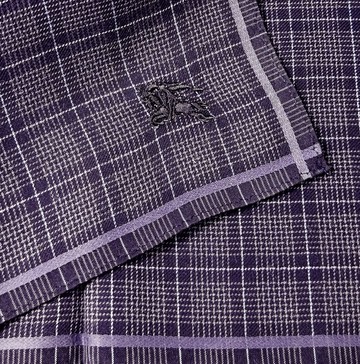 經典格紋紫色 Burberry 手帕領巾 18.5 x 18.5 英吋 禮物