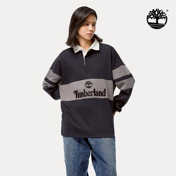 【限店販售】Timberland 東京設計系列石墨藍橄欖球POLO衫|A5UTFERQ