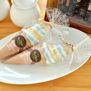 蛋糕毛巾-甜筒造型毛巾 【台灣興隆毛巾製】文創小物 派對禮物 禮品 贈品