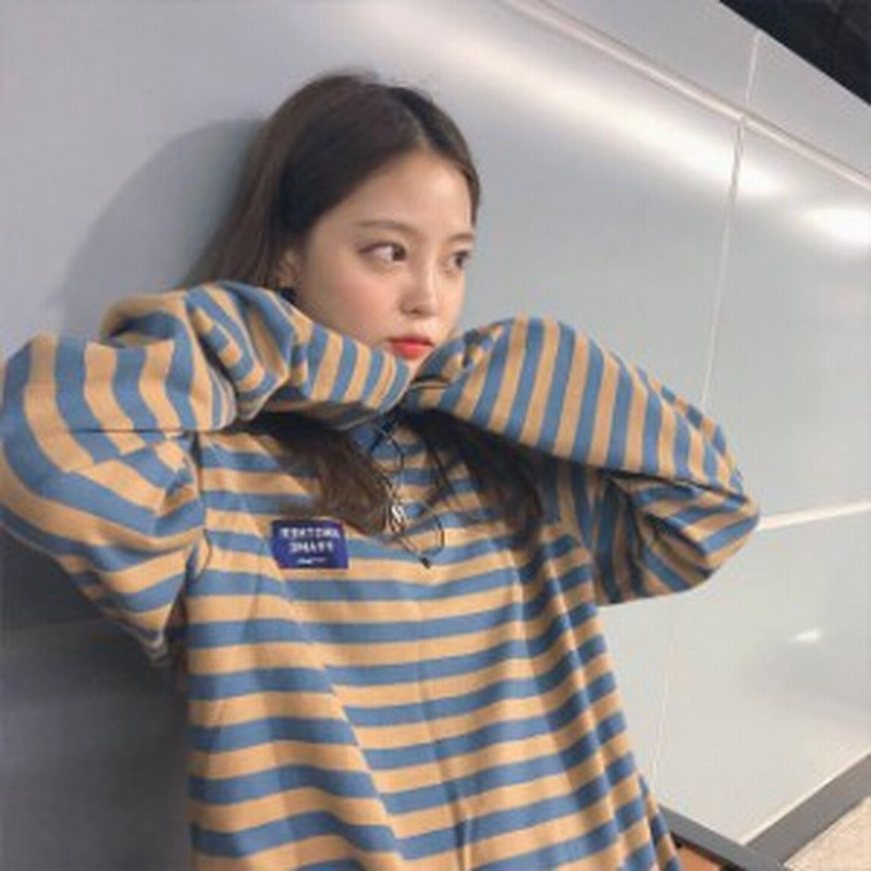 プルオーバー レディース トップス Tシャツ ロゴ ボーダー バイカラー プルオーバー シャツ 白トップス 七分袖 切替プルオーバーシャツ 通販 Lineポイント最大1 0 Get Lineショッピング