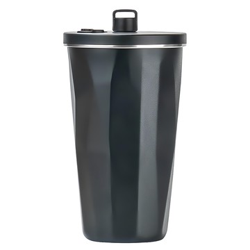 Reddot 紅點生活 304不鏽鋼伸縮彈跳吸管杯 瑪瑙黑 600ml - 時尚保溫保冷隨行杯  1個