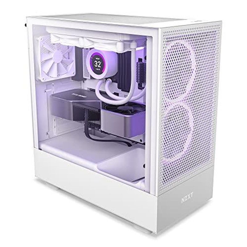 NZXT H5 Flow ミドルタワー PCケース White CC-H51FW-01 CS8550 | LINE