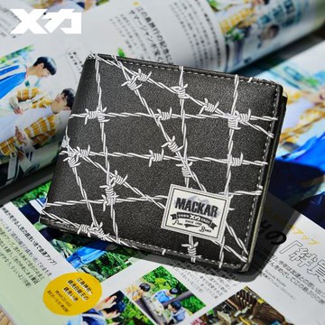 潮牌Mackar錢包男女短款青年中學生ulzzang潮韓版時尚個性ins錢夾