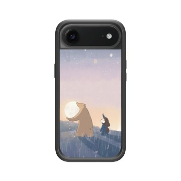 iPhone Air Mod NX -邊框背蓋組合 (相機按鈕) 黑 - 咻咻熊 XiuXiubear - 我們送月亮回家吧