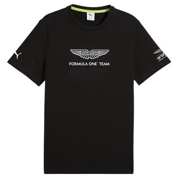 Puma 短袖上衣 男裝 奧斯頓馬丁 F1聯名款 黑【運動世界】63539601