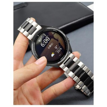 適用garmin佳明Forerunner965/265運動手表帶Venu2Plus金屬Sq2音樂版精鋼腕帶FR955/255 245快拆替換帶男女