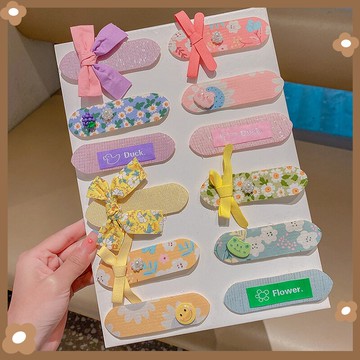 寶寶短款劉海碎發貼兒童整理神器魔術貼小女孩可愛卡通發卡不傷發