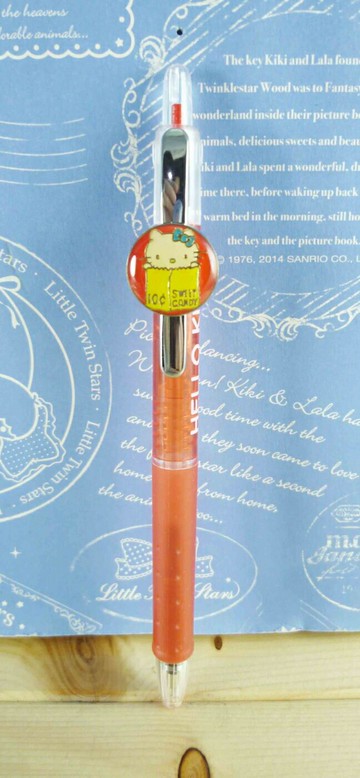 【震撼精品百貨】Hello Kitty 凱蒂貓 KITTY原子筆-手冊專用-圓型圖案 震撼日式精品百貨
