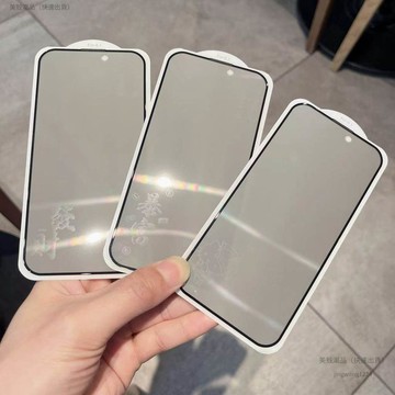 防窺息影膜 適用於 IPhone 17Promax 16 15 Pro Max Plus 保護膜的隱私屏幕關閉顯示圖案