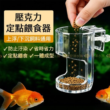 宏洋水族【壓克力定點餵食器】魚缸餵食圈 壓克力餵食環 定點餵食 浮圈餵食器 防散餌 水族配件 固定餵食器 定點投餵器