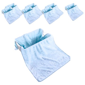 小熊壓花毛巾 天藍熊 75 x 35cm 56g 8條 2組 親膚柔軟吸水