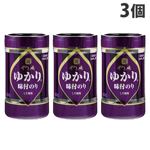 やま磯 ゆかり味 のりカップR 8切32枚×3個 乾物 のり 海苔 味付き海苔 味付け海苔