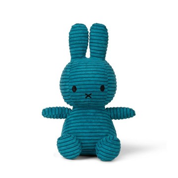 BON TON TOYS Miffy米菲兔ECO燈芯絨填充玩偶-限量版 北海藍 23cm