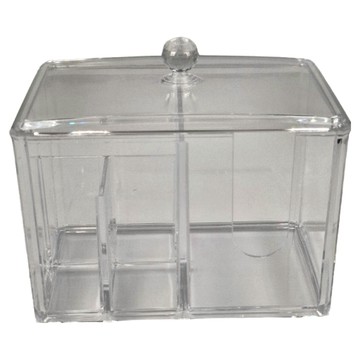 壓克力棉花棒收納盒 居家用品  1個