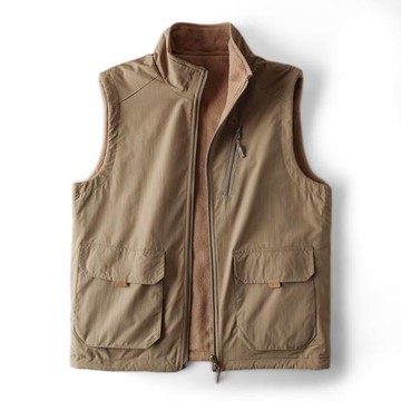 戶外戰術工裝馬甲男款冬季潮流雙面馬夾外套外貿出口尾單男裝坎肩