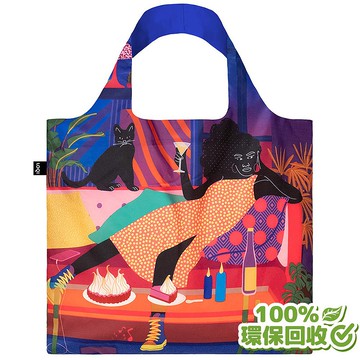 LOQI 環保材質購物袋-愜意的晚上(無扣帶、無暗袋)