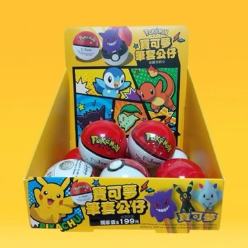 ✨現貨快出✨甄寶貝 ✨蹦克 寶可夢筆套公仔第一彈 6入套組