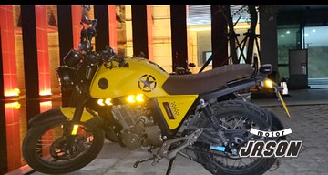 啟典KD250-V改裝尾翼U型管 復古咖啡經典KD150-V扶手尾架貨架