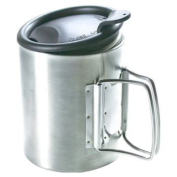 RHINO 犀牛 斷熱杯 304不鏽鋼材質 容量300c.c.  銀色 + 黑色  1個