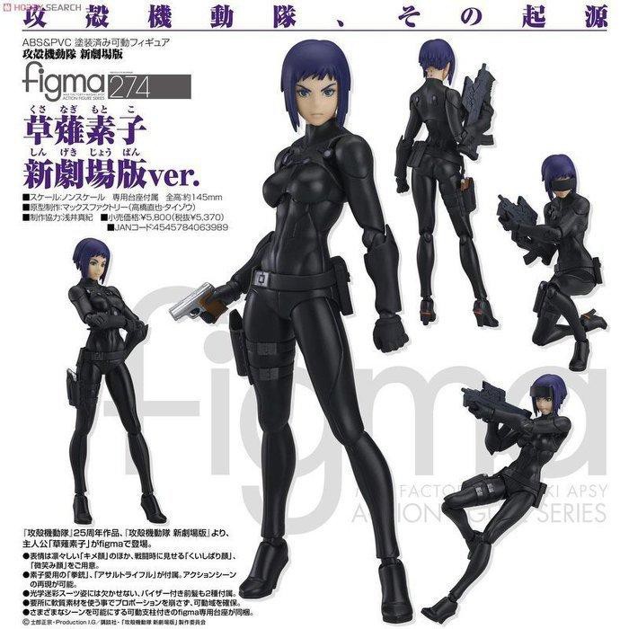 Maxfactory ~ GSC官網限定figma 攻殼機動隊草薙素子新劇場版Ver