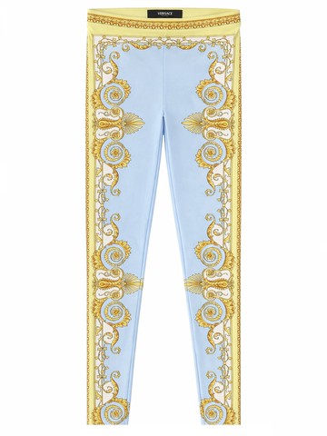 versace leggings with "baroque" print