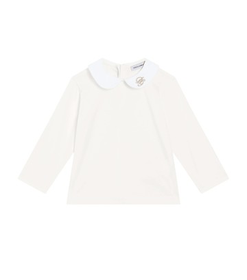 Dolce & Gabbana Kids Embroidered-Detail Top