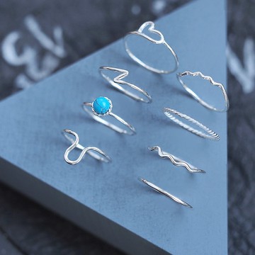 能選的層搭搭接 極細環銀925