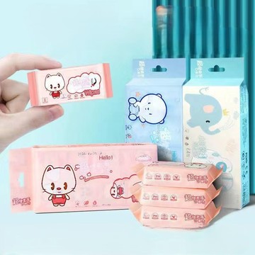 🌟現貨24H出🌟可愛隨身濕紙巾 濕紙巾 手口濕巾 嬰兒濕巾 迷你濕巾 旅行濕巾 可愛包裝濕巾 便攜濕巾 卡通濕巾 小包