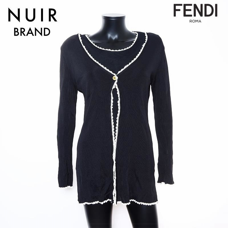 フェンディ FENDI ニット サイズ:40 アンサンブル ニット ブラック  