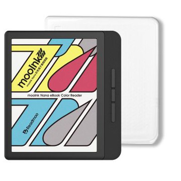 Readmoo 讀墨 mooInk Nana 7吋 彩色電子書閱讀器-暗夜黑+7吋透明殼 (組合)