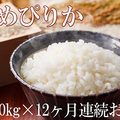 北海道滝川産ゆめぴりか 10kg 12ヶ月連続｜北海道 滝川市 米 お米 白米 ご飯 ゆめぴりか ユメピリカ 定期便 連続お届け