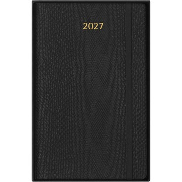 【MOLESKINE】2027 義大利素皮週記手帳/12M/硬殼/ L 型 /黑