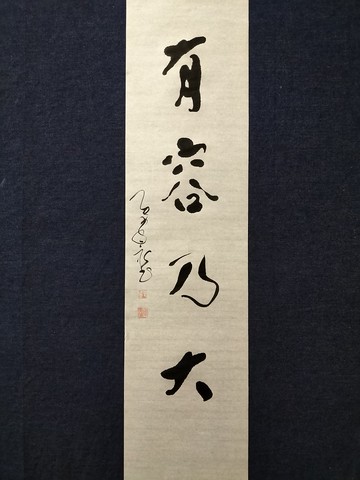 有容乃大  隨意楷  未裱