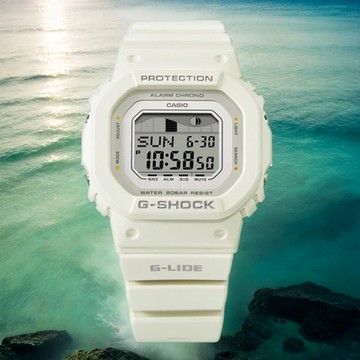 CASIO 卡西歐 G-SHOCK 衝浪運動方形女錶 1212購物節 送禮推薦 GLX-S5600-7B