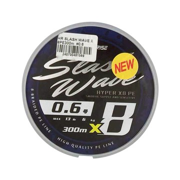 HEARTY RISE 哈帝來斯 SLASH WAVE PE線 超高密度八股編織線 隱藏密度 切水性佳  300m  透明  1個