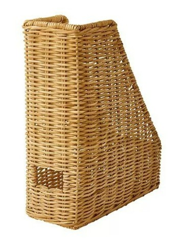 公司貨 免運 快速出貨 編織藍 文件收納盒桌面置物架文件筐辦公室立式架子大容量檔案筐籃