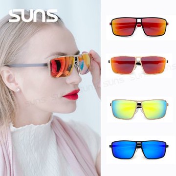 【SUNS】休閒偏光墨鏡 超彈性記憶金屬墨鏡 超輕僅20g 駕駛墨鏡 輕量 防眩光 抗UV400