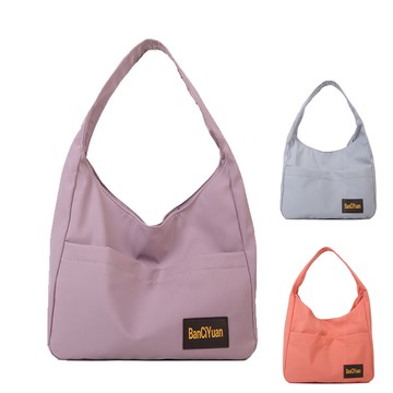 尼龍托特包 大容量托特包 休閒純色單肩包 時尚潮流托特包 腋下包 單肩包_BJ104