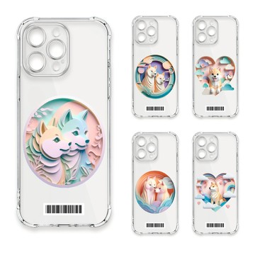 Pixel 10/10 Pro/10a 系列殼 Google Pixel 10/10 Pro 可愛紙雕柴犬 四角防摔載具殼 軟殼 手機殼