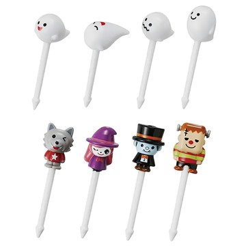 TORUNE ABS樹脂 耐熱/冷溫度 萬聖節食物叉  萬聖節  1組