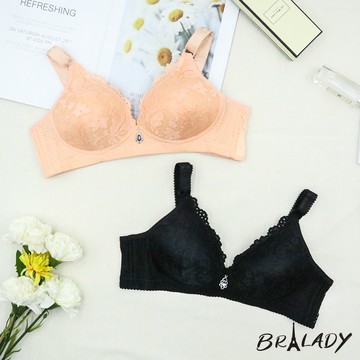 波蕾妮｜輕柔蔓花 立體薄杯無鋼圈32-42【M5902】大罩杯 大尺碼 哺乳 懷孕 透氣 阿嬤內衣 媽媽內衣 7/28