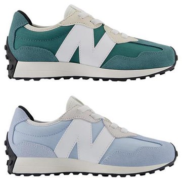 New Balance 327 休閒鞋 中童鞋 麂皮 拼接 綠/藍 PH327BD-W/PH327BS-W