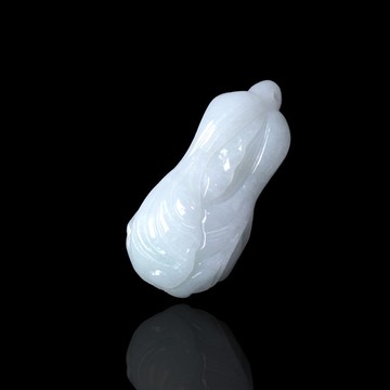 【廣納白財】白翡翡翠白菜 | 裸石 | 天然緬甸玉翡翠A貨 | 送禮