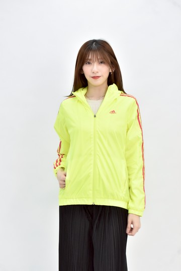(L) adidas 黃色螢光運動外套