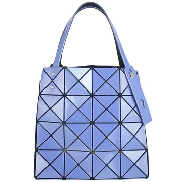 ISSEY MIYAKE 三宅一生 BAOBAO 珠光藍色方格4x4側肩/手提包
