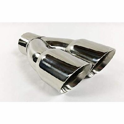 特別価格排気先端 3.00インチ インレット デュアル 3.00 X 9.50 ロング ラウンド ダブルウォール ポリッシュ仕上げ ステンレス ウエストドン エキゾース並行輸入
