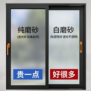 窗戶磨砂玻璃貼紙 透光不透人衛生間浴室防偷窺 遮走光不透明自粘膜