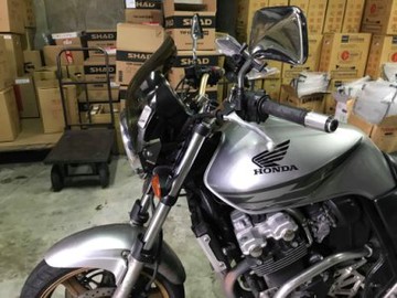 箱架屋 機車風鏡重型機車街車風鏡honda Cb1300 Cb400 圓燈通用型風鏡組茶色 Yahoo奇摩拍賣 Line購物